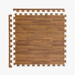 FlooringInc Light Oak 2 ft. x 2 ft. x 5/8 in. T Soft Wood Print Foam Flooring Tiles (12 tiles/48 sq. ft.)