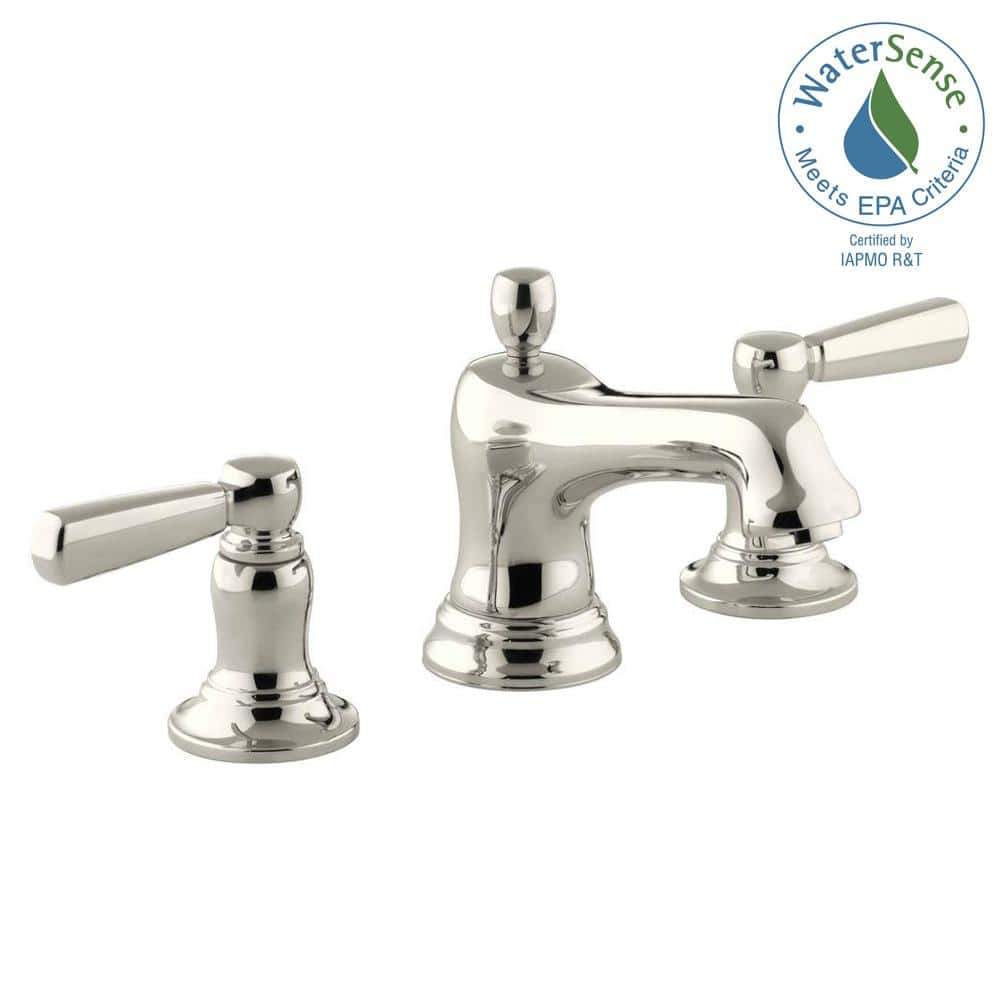 Bancroft Traditional Polished Nickel Widespread Bathroom Faucet