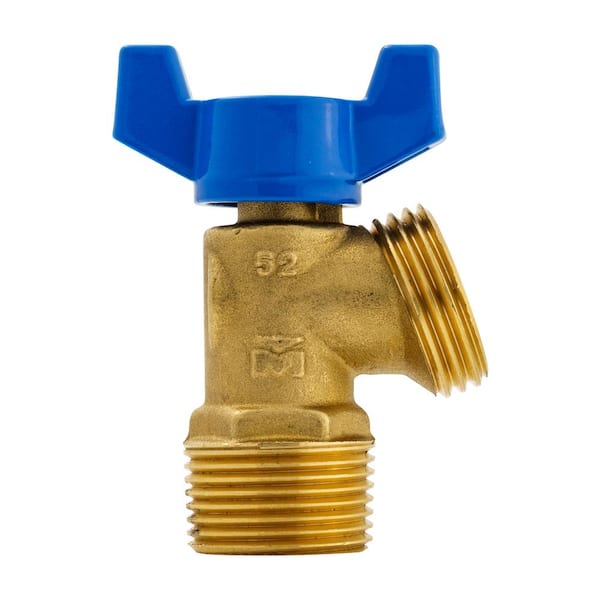 Everbilt 3/4 in. x 3/4 in. MPT x MHT Brass Quarter-Turn Male Boiler Drain  Valve 102-054EB - The Home Depot