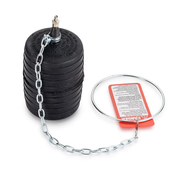 CHERNE Multi-Size 3 in. - 4 in. Rubber Test-Ball Pipe Plug