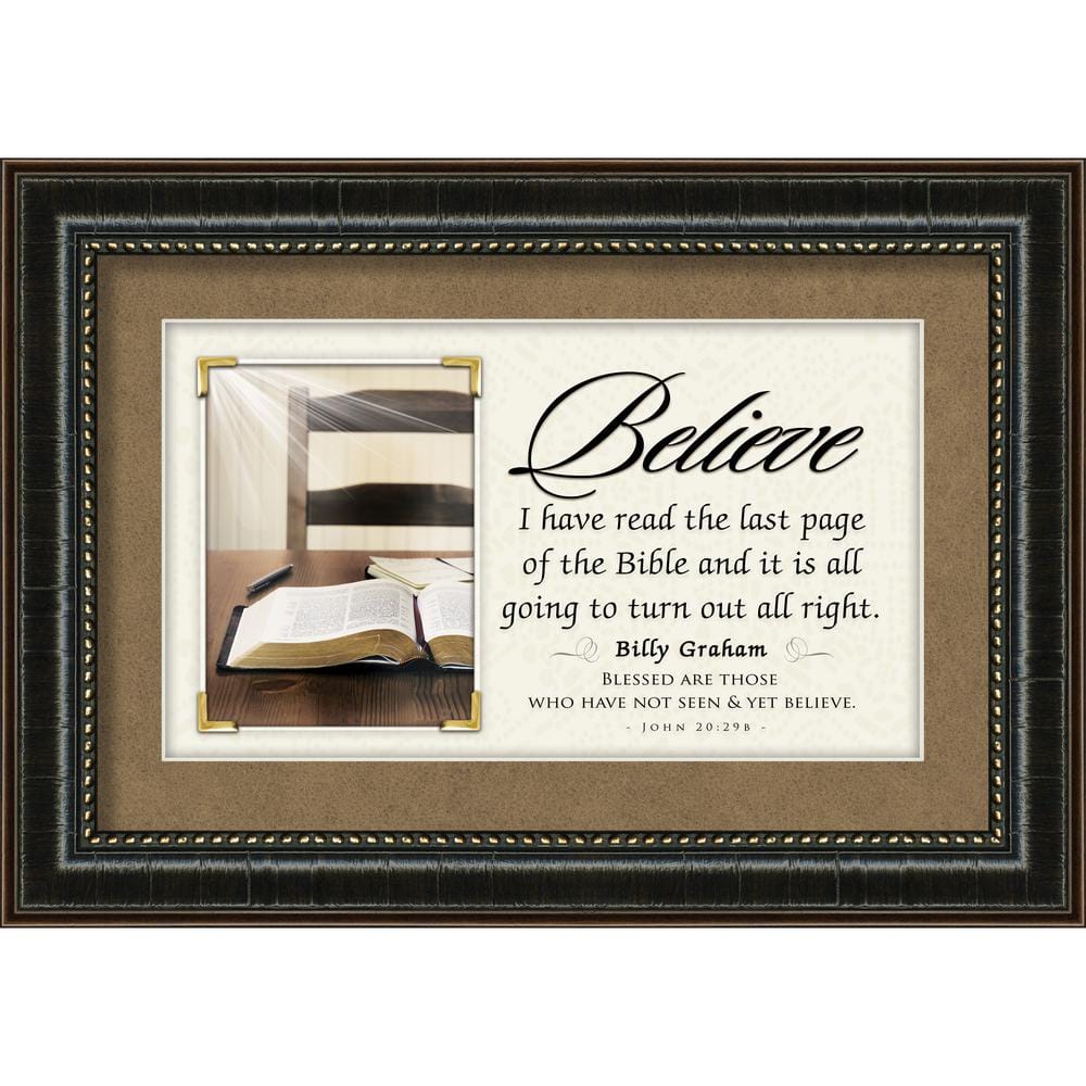 Historical Quotes Believe Billy Graham Quote By Carpentree Framed Art