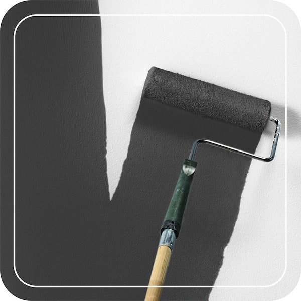 1 gal. #N520-7 Carbon Flat EcoMix Plant-Based Interior Paint & Primer