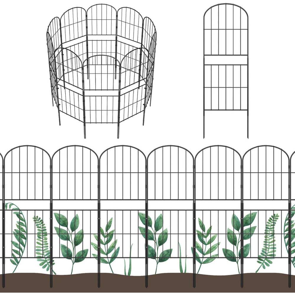 13 in. x 36 in. H Metal Garden Fence, Rustproof Wire Panel Border Animal Barrier, Flower Edging for Yard Landscape price history on PriceWatchPro
