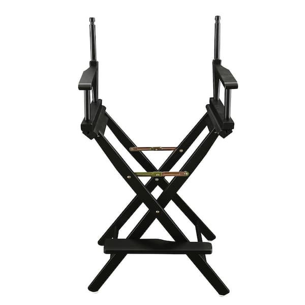 Casual Home 24 In Seat Height Black New Solid Wood Director S Chair   Black New Casual Home Folding Chairs N220 02 64 600 