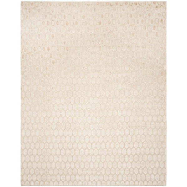 Mirage 9 ft. x 12 ft. Beige Chevron Spotted Area Rug