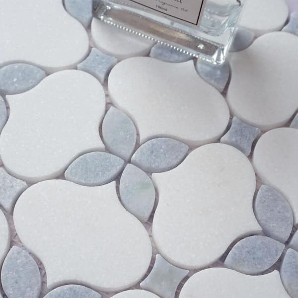 marble♡ Marble Pinwheel Wall and Floor Mosaic Tiles - Case (10