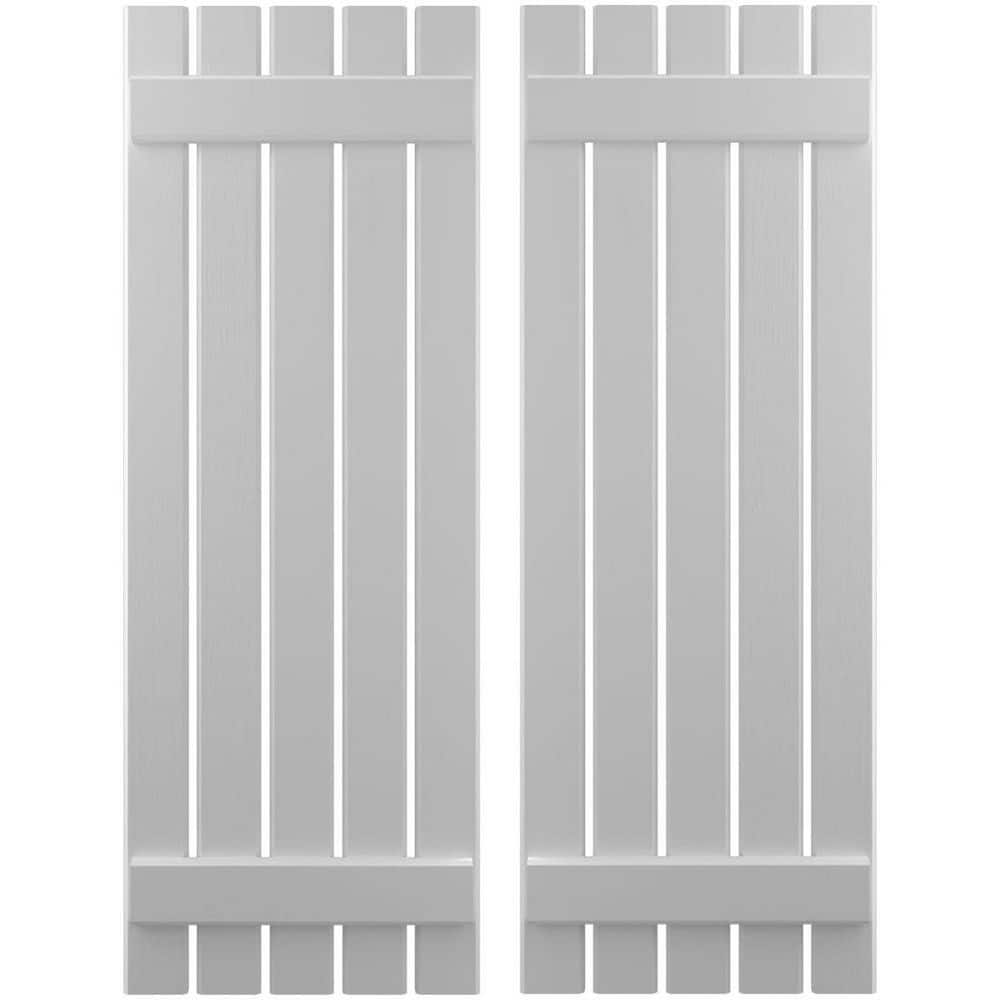19-1/2-in W x 76-in H Americraft 5 Board Exterior Real Wood Spaced Board and Batten Shutters Primed price history on PriceWatchPro