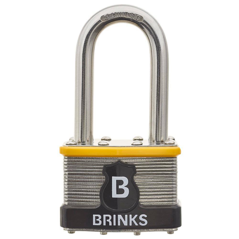 Brinks Commercial 50 mm Stainless Steel Laminated Padlock with 2 in