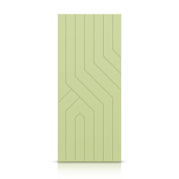CALHOME 24 in. x 80 in. Hollow Core Sage Green Painted Composite MDF Interior Door Slab