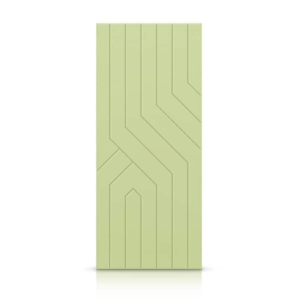 CALHOME 42 in. x 80 in. Hollow Core Sage Green Painted Composite MDF Interior Door Slab