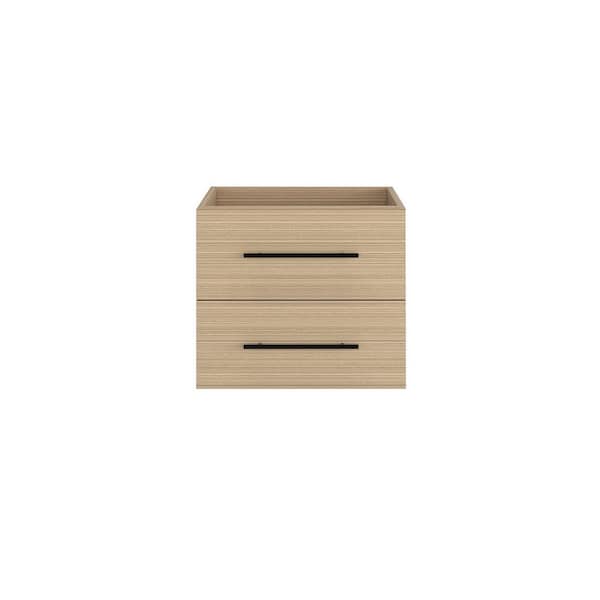 VOLPA USA AMERICAN CRAFTED VANITIES Napa 24 in. W x 22 in. D x 21 in. H Single Sink Bath Vanity Cabinet without Top in Sand Pine, Wall Mounted