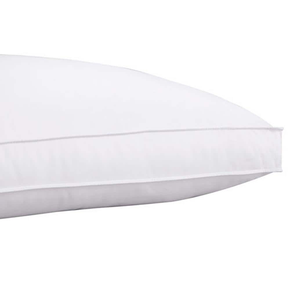 White Queen Hypoallergenic Polyester Gusseted Pillow