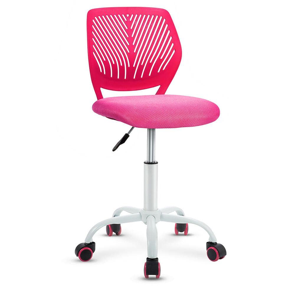 Fenbao Ergonomic Pink Mesh Chair Executive Home Office Chairs with Lumbar Support Armrest Rolling Swivel Adjustable Mid Back