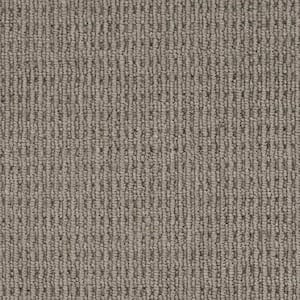 Terrain - Flint - Gray 13.2 ft. 34 oz. Wool Loop Installed Carpet