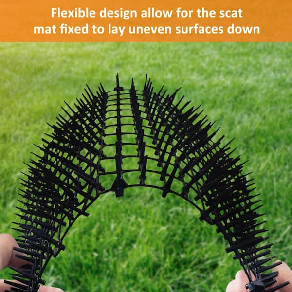 Katzenschreck Matte Mit Spikes – 40,6 X 20,3 Cm, 16 Stück, Für Couch & Gartenbeete