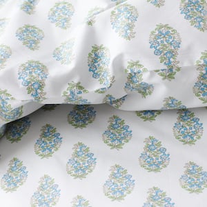 Company Cotton Vandana Floral Cotton Percale Fitted Sheet