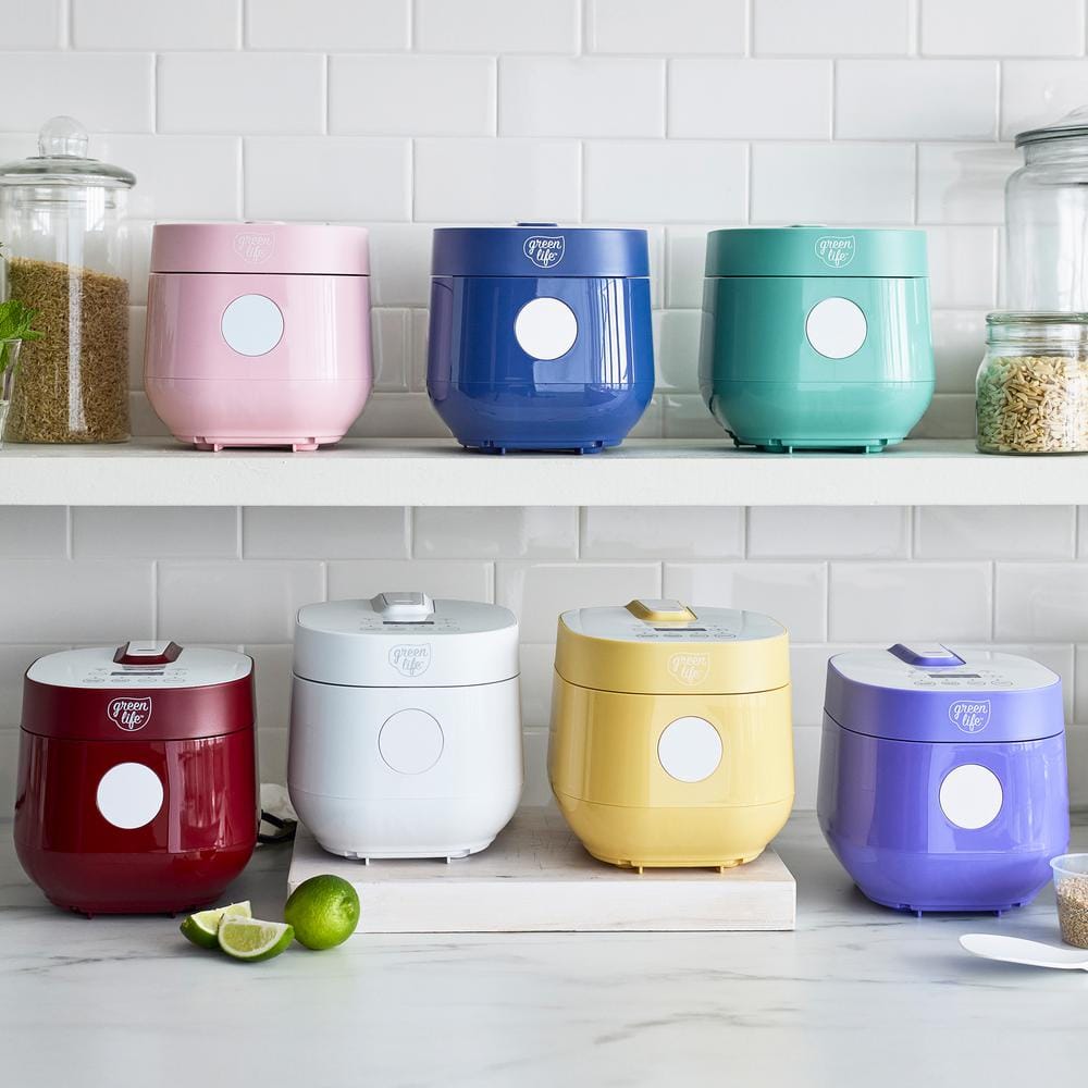 Periwinkle Electric Non-Stick Rice and Grain Cooker