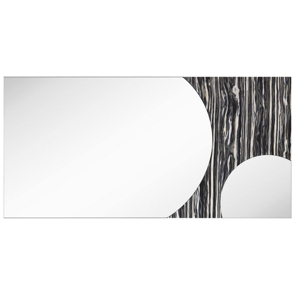 Eclipse Harmony 57" x 28" Rectangular Frameless Vanity Mirror with Exotica Stained Veneer