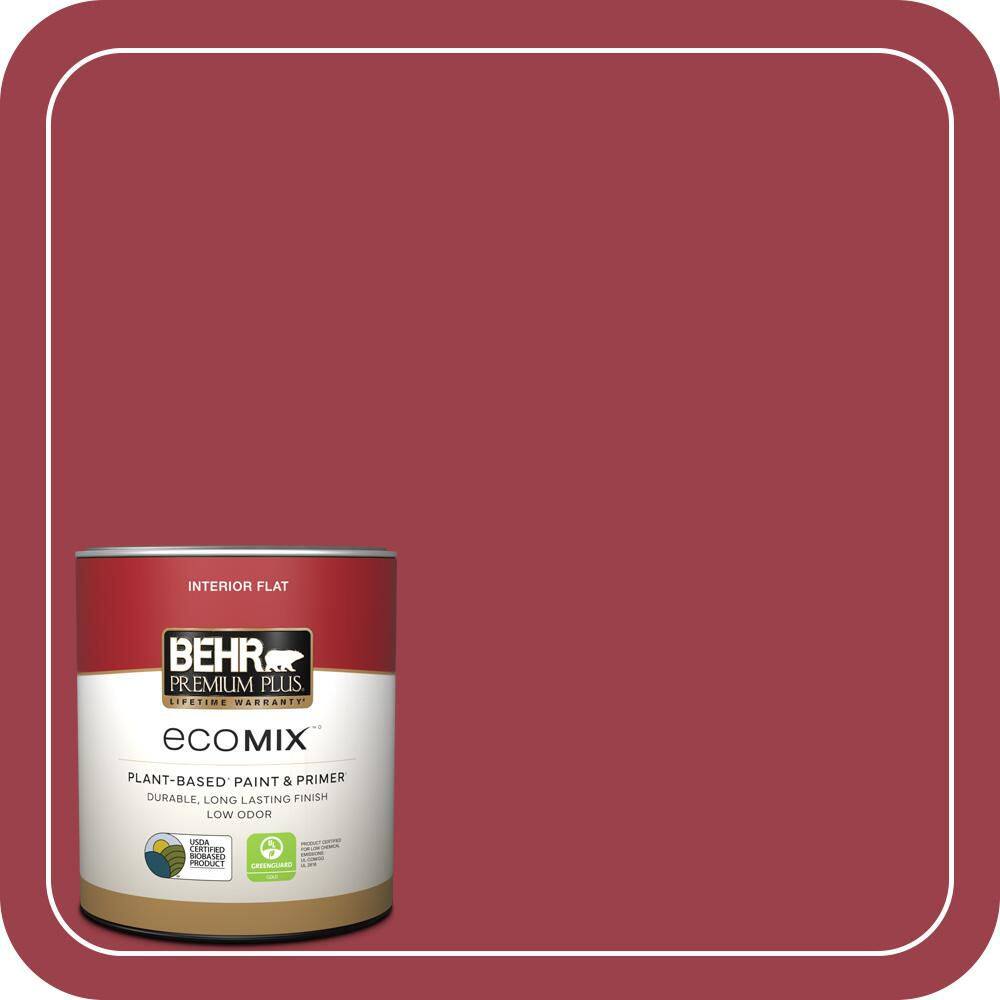 1 qt. Home Decorators #HDC-CL-01 Timeless Ruby Flat EcoMix Plant-Based Interior Paint & Primer price history on PriceWatchPro