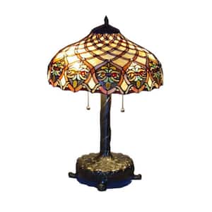 Tiffany Baroque 25 in. Bronze Table Lamp