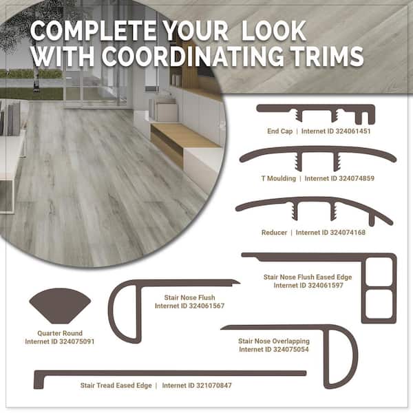 Bienville Forest Oak 12MIL x 7 in. x 48 in. Waterproof Click Lock Luxury Vinyl Plank Flooring (950.8 sq. ft /pallet)