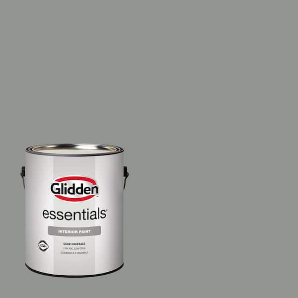 Glidden Essentials 1 gal. PPG0994-6 Husky Gray Semi-Gloss Interior Paint