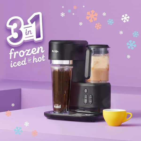 Mr. Coffee Single-Serve Cup Coffee Maker, Black Finish, Drip Coffee Maker  with Frappe, Iced, and Hot Coffee Maker and Blender 2142925 - The Home Depot