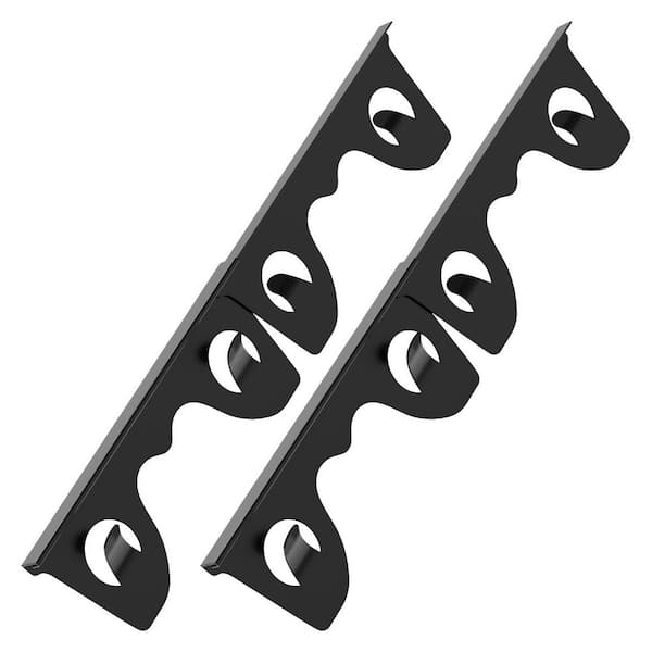 2 PCS Black Stainless Steel Adjustable Stove Gap Covers, Stove Gap Filler for Kitchen, Range Trim Kit for Counter Sink