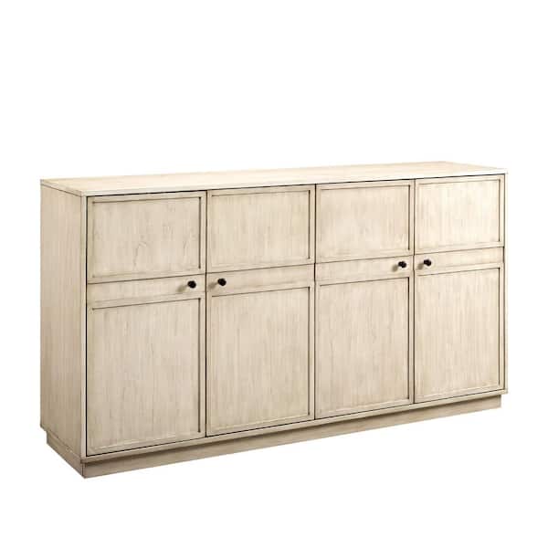 Birch Wood 4-Door Transitional Sideboard