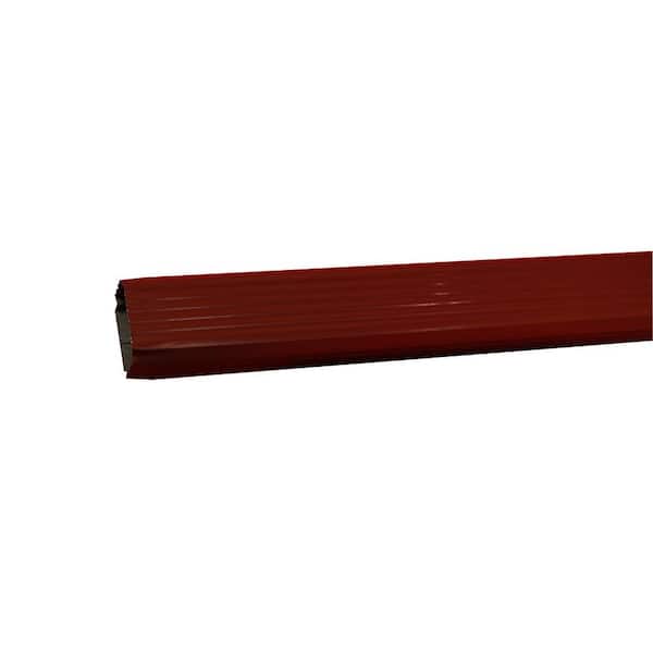 Amerimax Home Products DISCONTINUED 3 in. x 4 in. x 10 ft. Red Aluminum Downspout