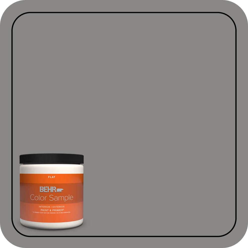 BEHR PREMIUM PLUS 8 oz. #PPU26-04 Falcon Gray Flat Interior