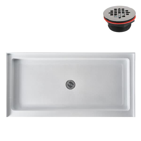 Streamline GB-513-56 60 in. L x 30 in. Alcove Acrylic Shower Pan