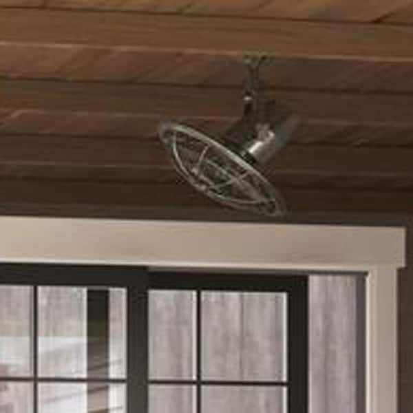 Home Decorators Collection - Bentley II 18 in. Indoor/Outdoor Brushed Nickel Oscillating Ceiling Fan with Wall Control