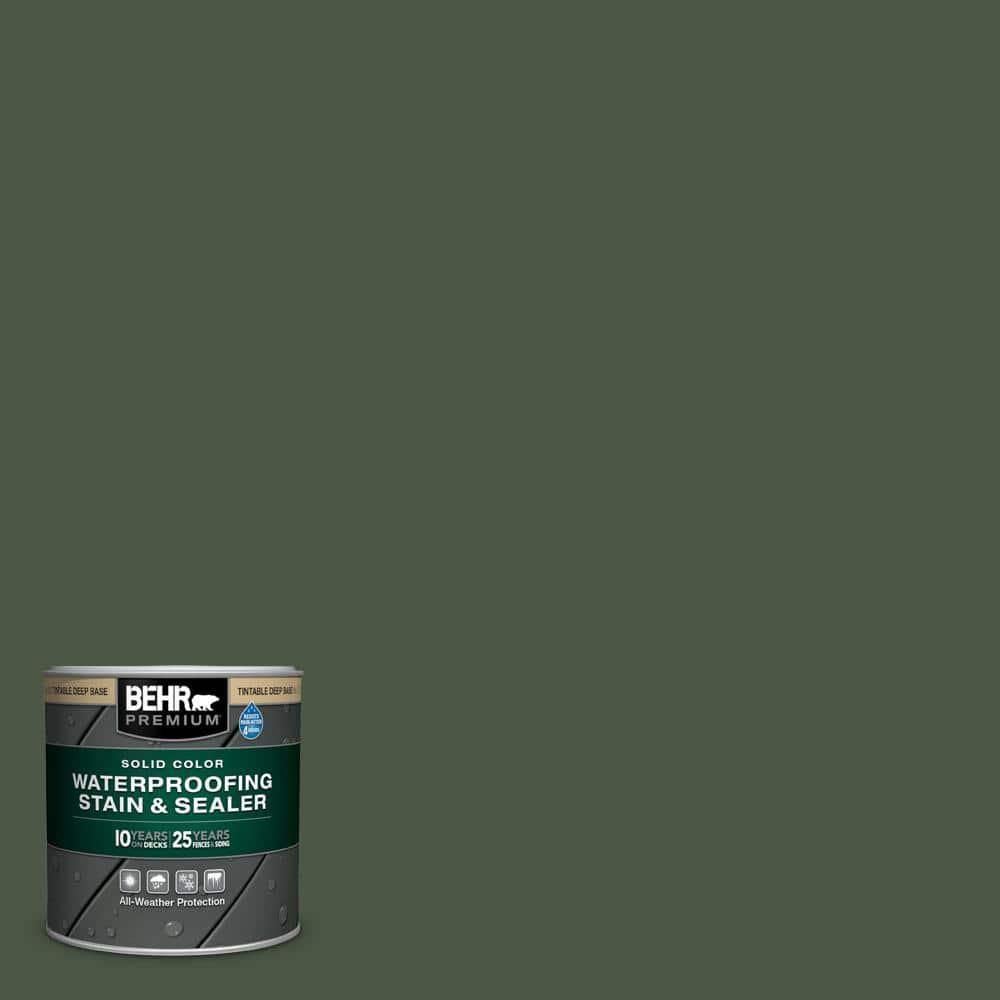 BEHR DECKplus 1 gal. #ST-120 Ponderosa Green Semi-Transparent Waterproofing Exterior Wood Stain