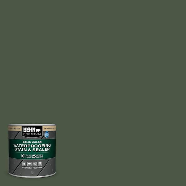 BEHR PREMIUM 8 oz. #SC-120 Ponderosa Green Solid Color Waterproofing Exterior Wood Stain and Sealer Sample
