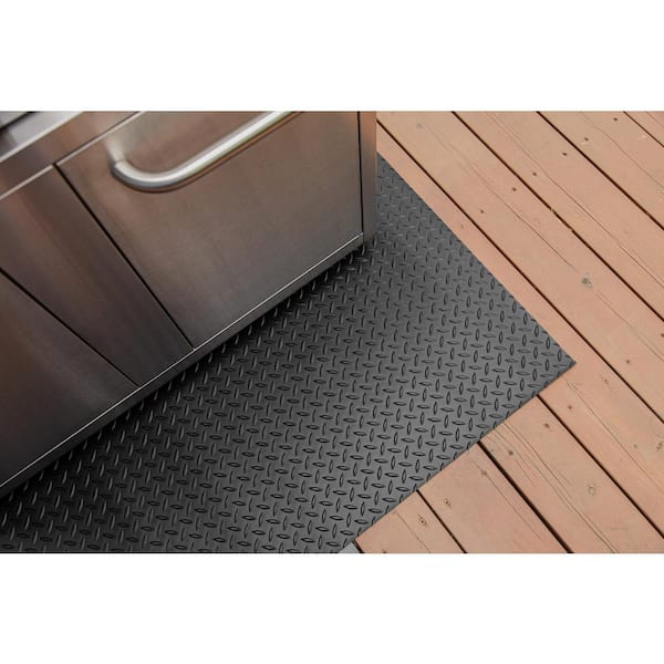 G-Floor 47 in. x 32 in. Polyvinyl Gas Grill Mat in Midnight Black  GM45DT4732MB - The Home Depot