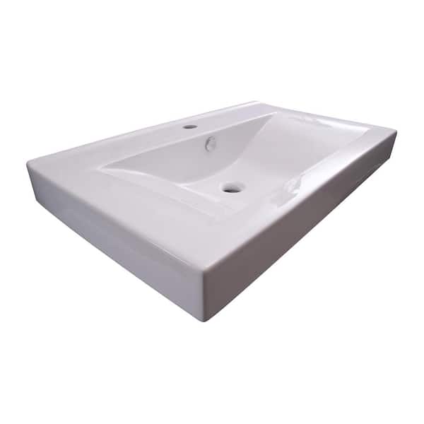 Barclay Products Twain Wall Mount Sink In White 4 9096wh - Wall Mount Bathroom Sink Home Depot