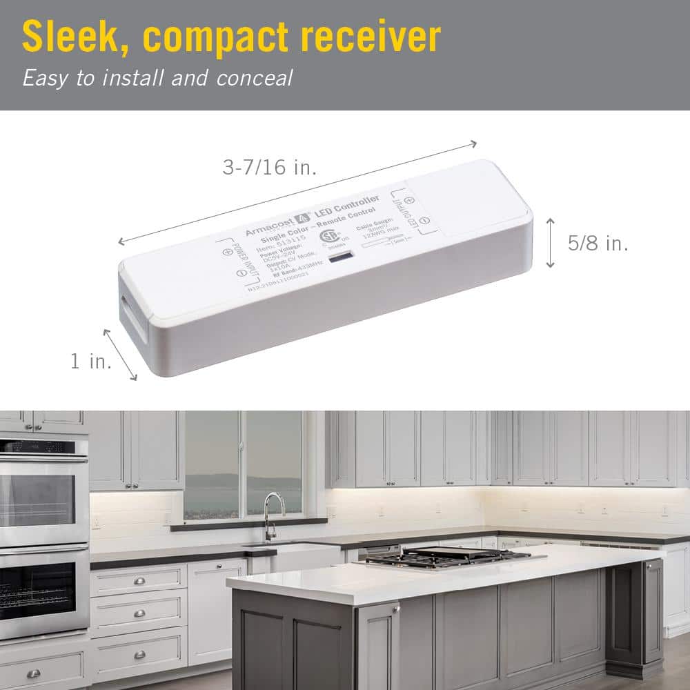 White LED Remote Control for Under Cabinet Lighting