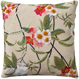 Cover Multicolor Country 18 in. x 18 in. Square Throw Pillow