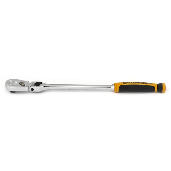 GEARWRENCH 3/8 in. Drive 90-Tooth Dual Material Locking Flex Head