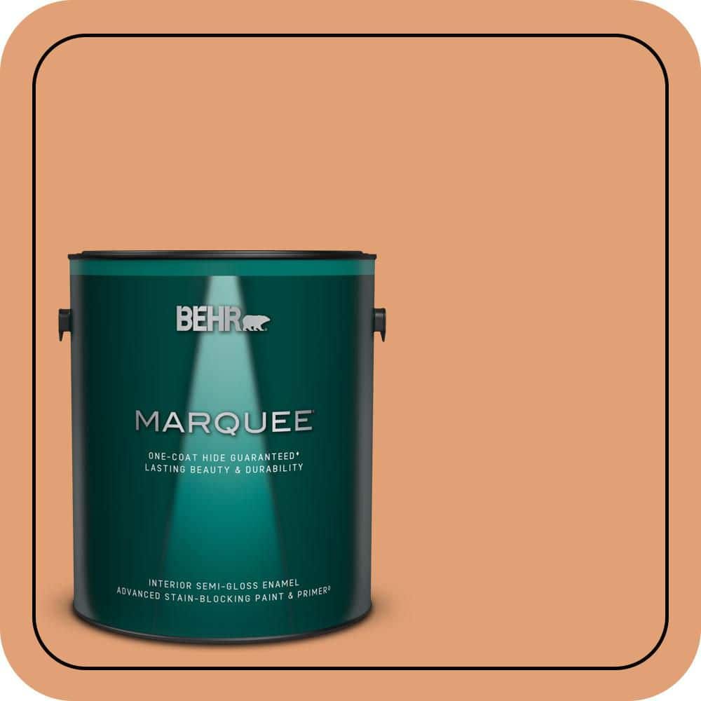 BEHR MARQUEE 1 gal. #M220-5 Roasted Seeds Semi-Gloss Enamel Interior ...