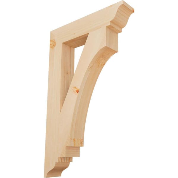 Ekena Millwork 3.5 in. x 32 in. x 20 in. Douglas Fir Imperial Traditional Smooth Bracket