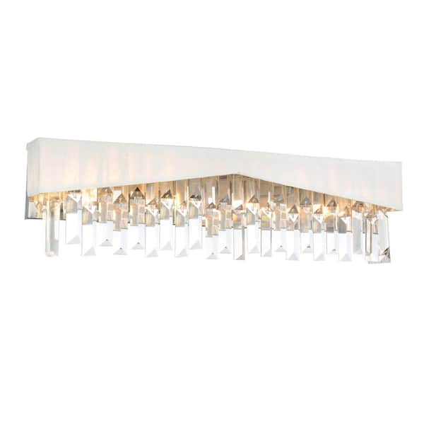 CWI Lighting Havely 4 Light Wall Sconce With Chrome Finish