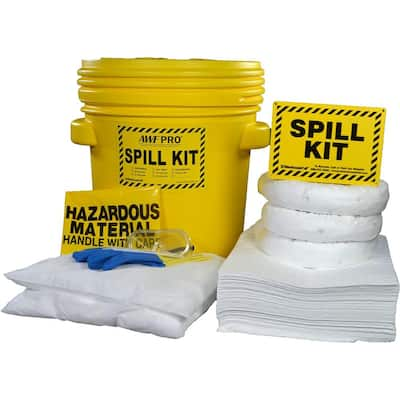 20 Gal. Oil Only Spill Kit, Pro Grade 23 Gal. Absorption (55-Piece)