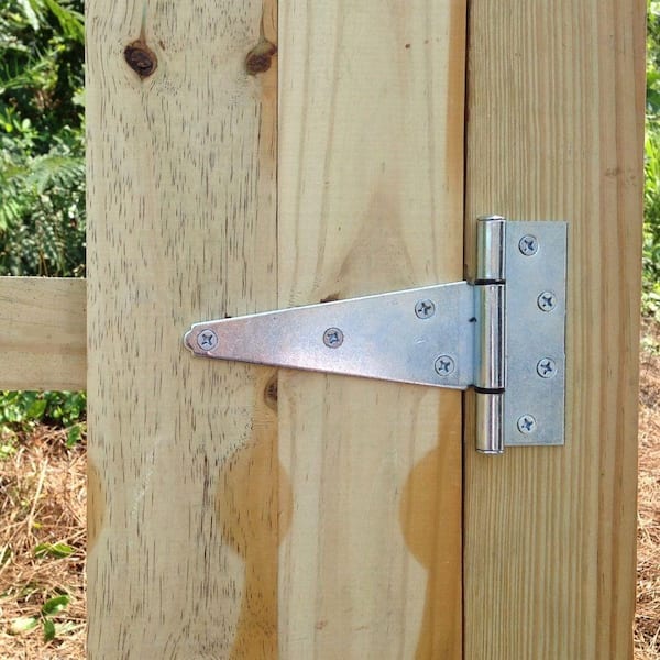 6 in. x 6 in. Standard  Zinc-Plated Heavy-Duty Tee Hinge