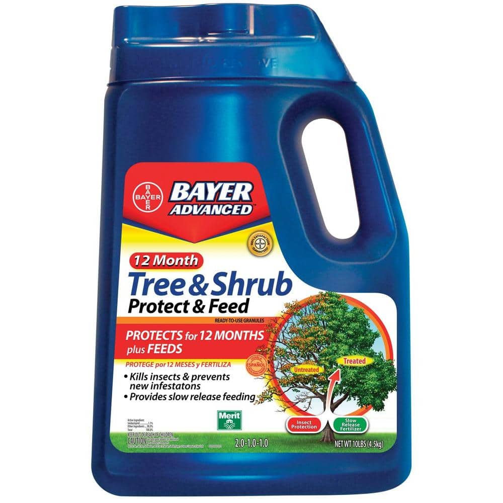 Bayer Advanced Insectide Bayer Advanced 10 lb. Ready-to-Use 12-Month Tree and Shrub Protect and ...