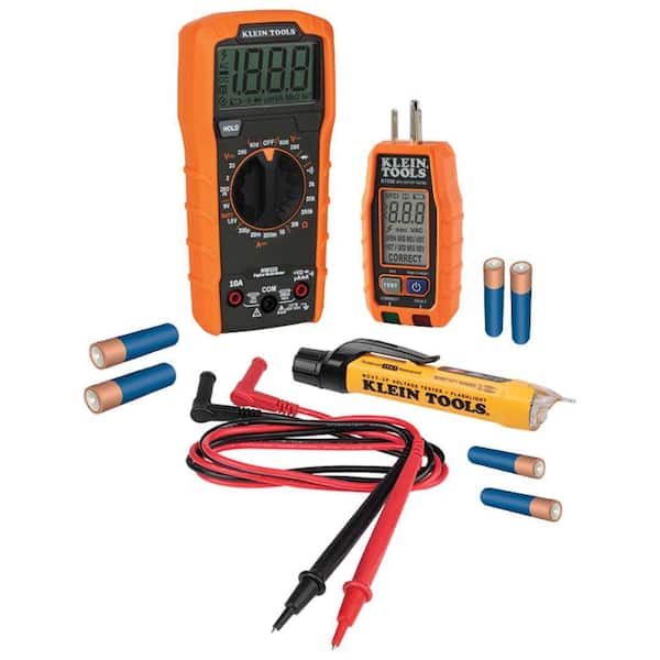 Klein Tools Multi-Meter, Voltage Tester and Outlet Tester Premium Electrical Tool Set