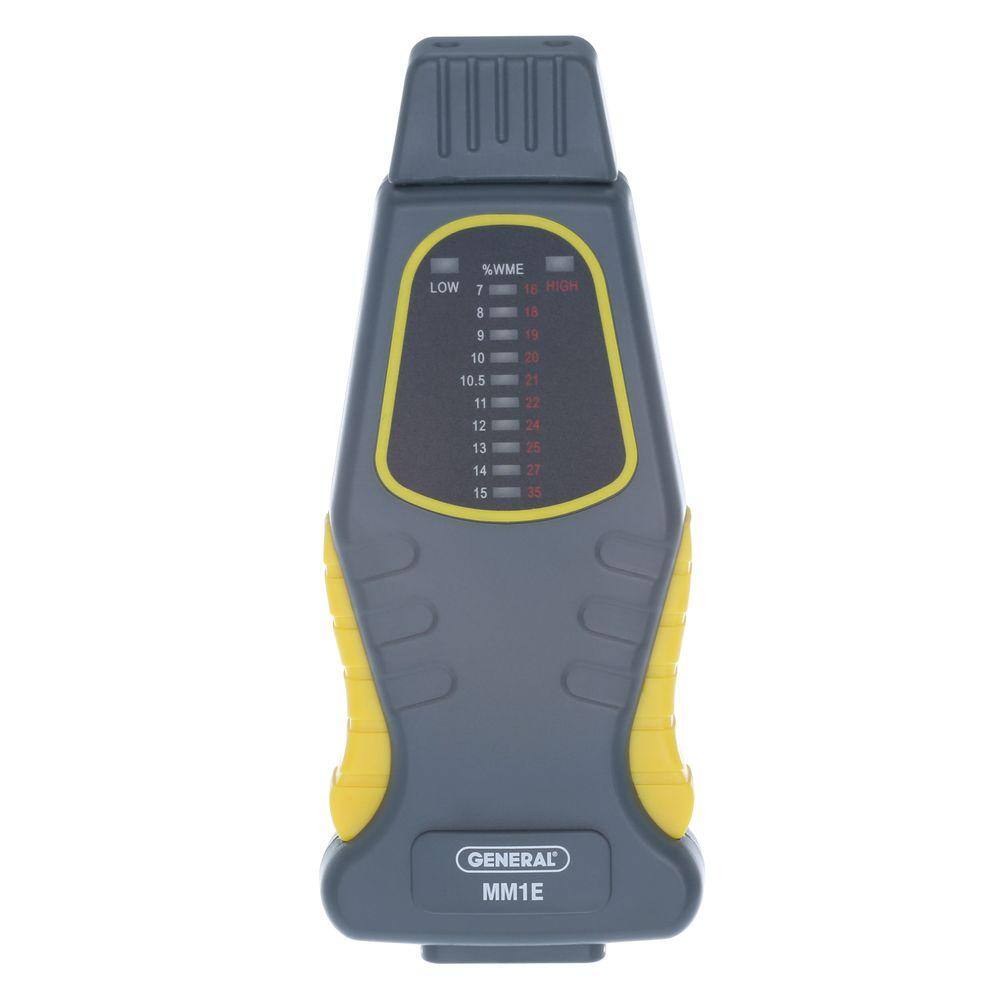 Compact Gray and Yellow LED Display Moisture Meter