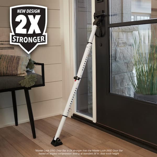 Master Lock Adjustable Hinged and Sliding Door Security Bar (Extends 25.5  to 43.5 in.) 270D The Home Depot