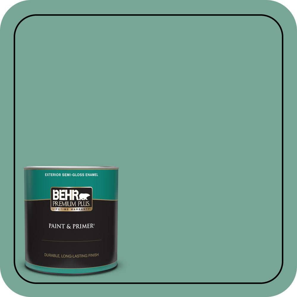 1 qt. #MQ6-38 Patina Semi-Gloss Enamel Exterior Paint & Primer price history on PriceWatchPro